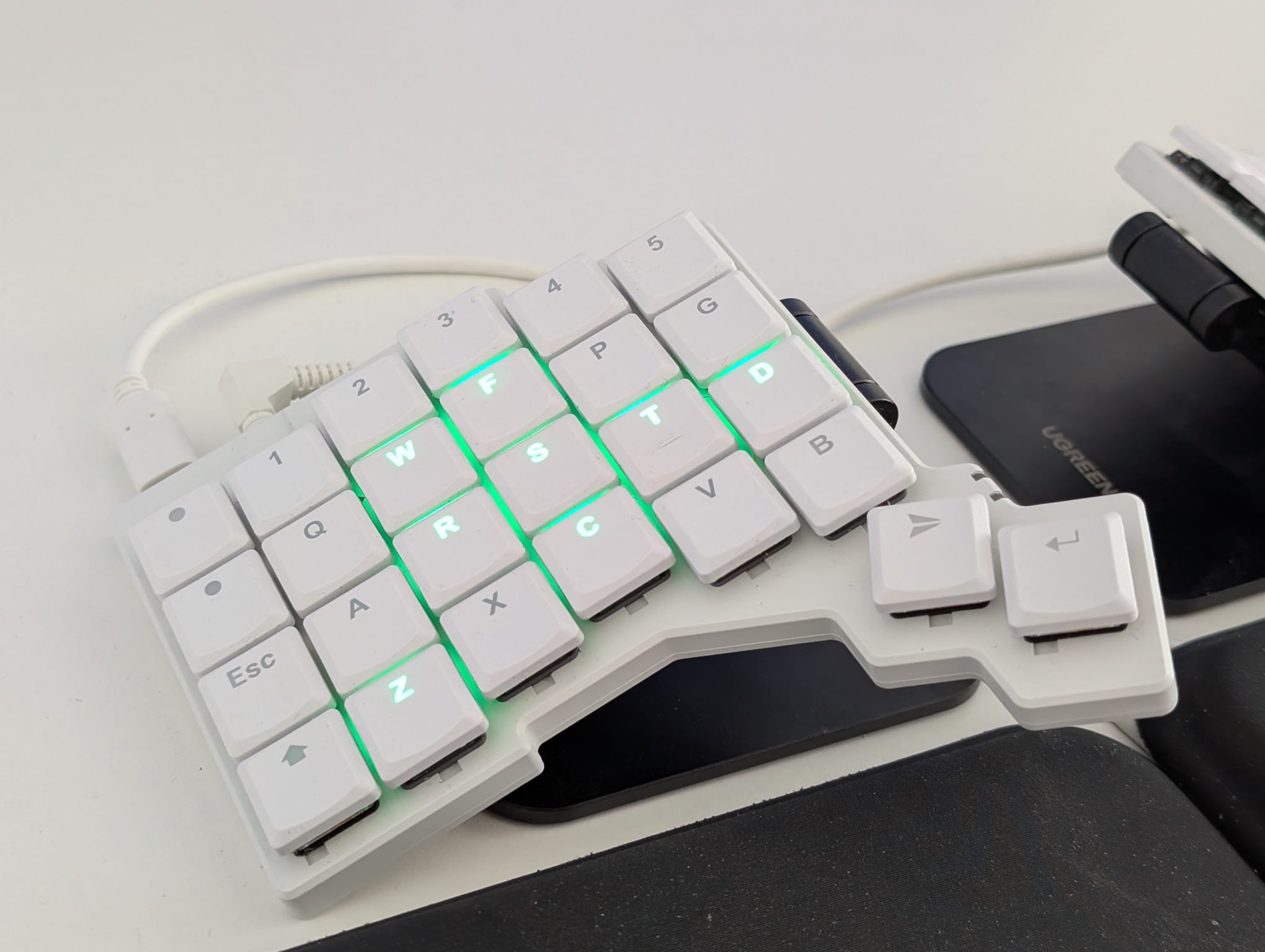 Prefix lock with green lighting